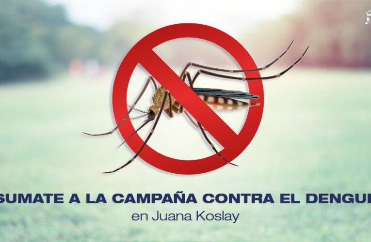 Juana Koslay: La municipalidad le pide a los vecinos que se sumen a la campaña contra el dengue