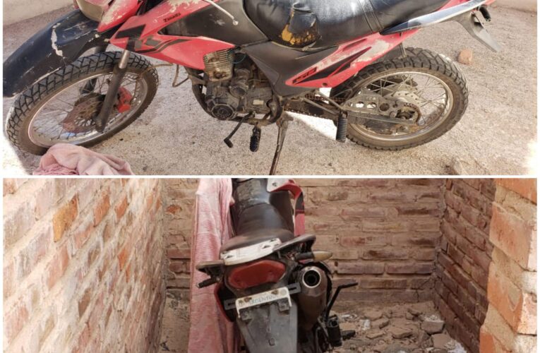 En San Jerónimo secuestraron una motocicleta robada en Carpintería