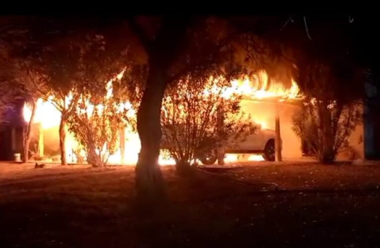 Nueva Galia: Se incendió la casa del ex funcionario ultra albertista, Sergio Freixes