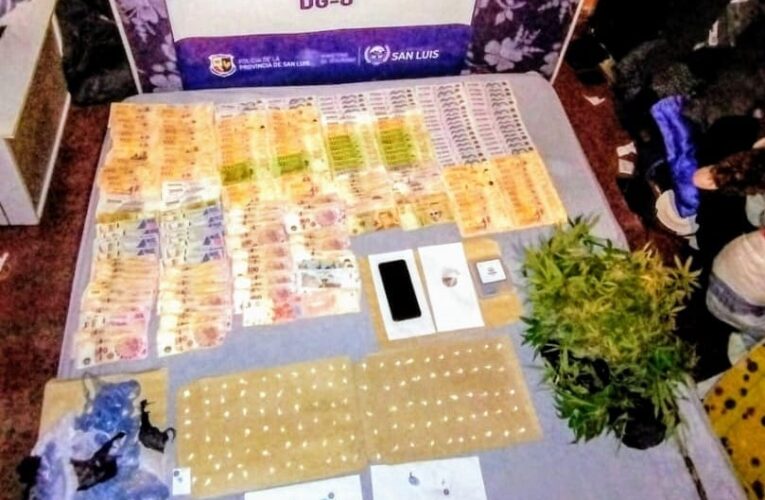 San Luis: la Policía anuló dos kioscos de drogas valuados en más de 5 millones de pesos y detuvo a dos personas