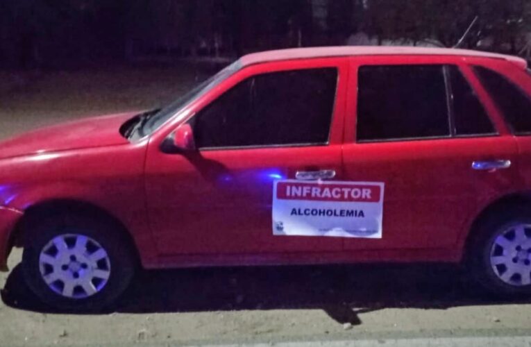 Quines: la Policía retuvo los vehículos de tres personas que circulaban alcoholizadas por la ruta nacional 79
