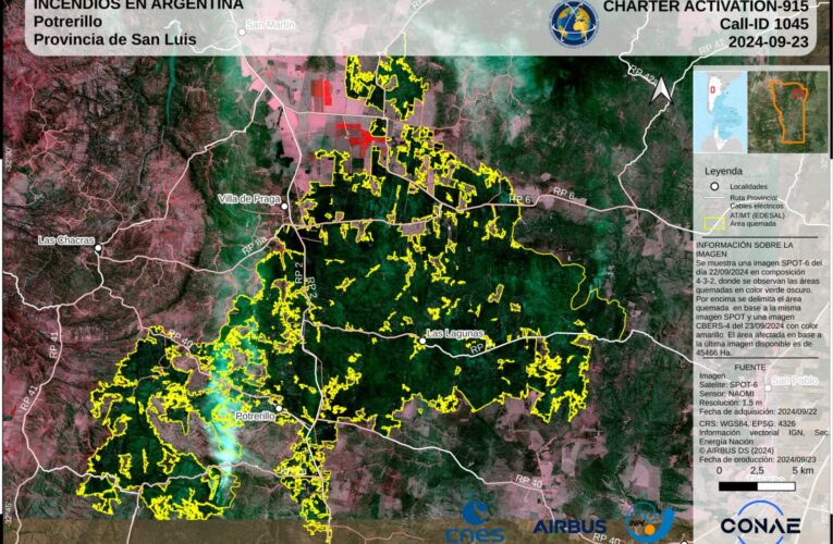 Los incendios en el departamento San Martín afectaron 45.466 hectáreas