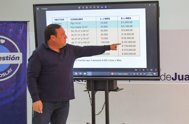 Juana Koslay: Las boletas de ABL y agua potable tendrán nuevo diseño
