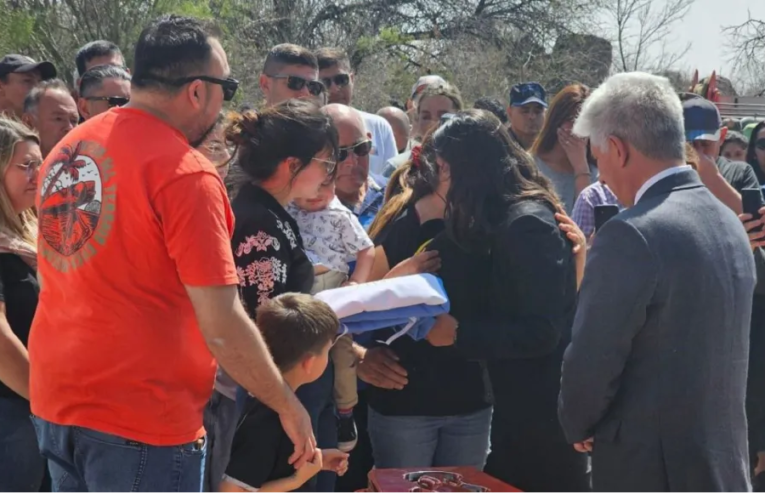 Despidieron los restos del policía asesinado en Cortaderas
