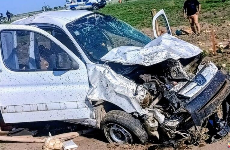 Un joven fue hospitalizado tras sufrir un vuelco en la RN 146