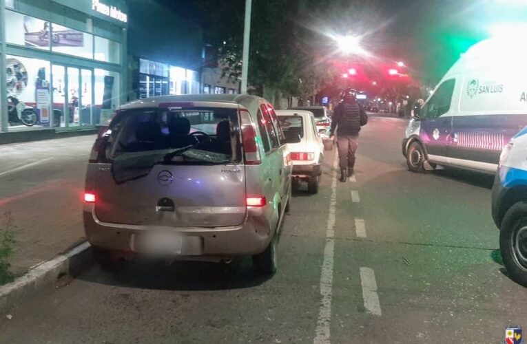 Villa Mercedes: Dos personas dieron positivo en el alcotest luego de un choque entre varios vehículos