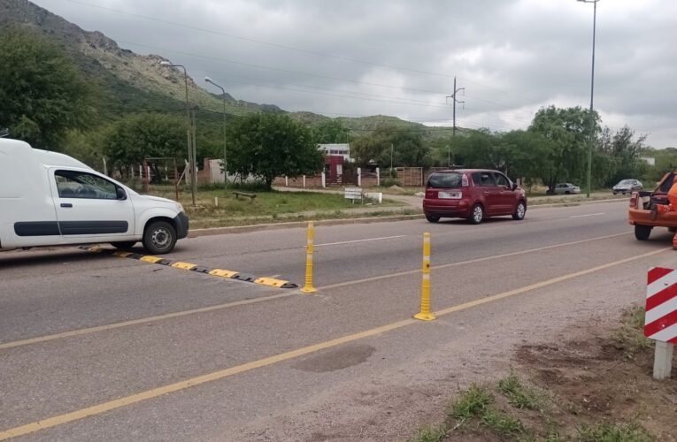 Atención: Colocaron reductores de velocidad en la avenida/autopista 25 de Mayo
