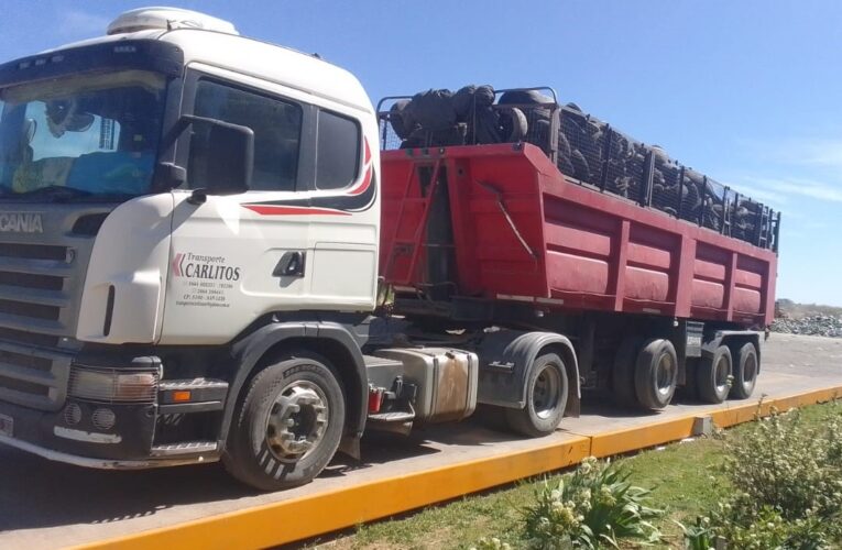 Cementos Avellaneda recibió 140 toneladas de neumáticos fuera de uso