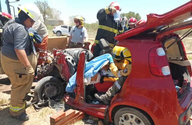 Accidente en la Ruta Nacional N°20: Varios heridos tras un choque frontal