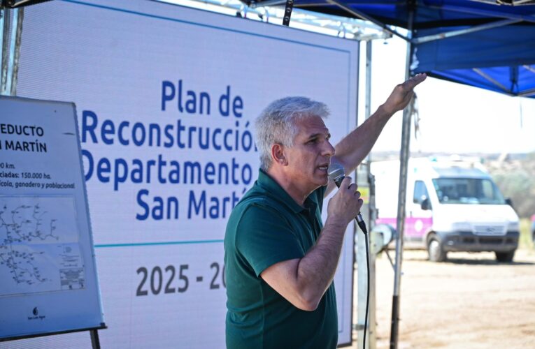Poggi anunció un “Plan de Reconstrucción del Departamento San Martín”