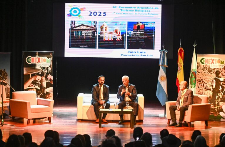 De San Luis al mundo: El gobernador Claudio Poggi abrió el 18° Encuentro de Turismo Religioso