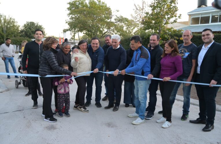 Inauguraron una obra de pavimentación en Juana Koslay