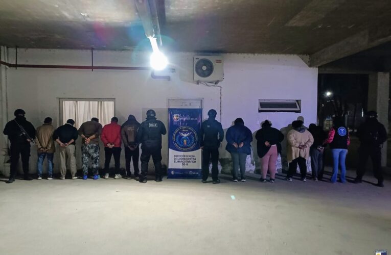 Enviaron a la cárcel a nueve personas que habían sido detenidas en un megaoperativo antidrogas en Villa Mercedes