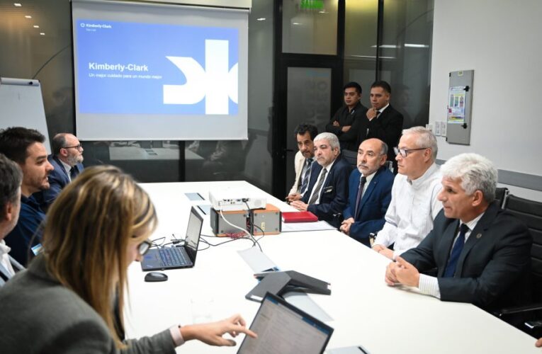 El gobernador Poggi destacó la inversión de U$S 15 millones que hará Kimberly Clark