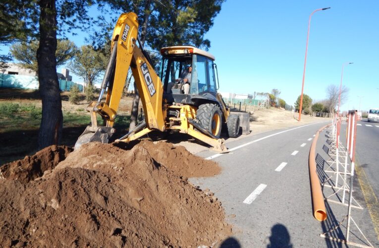 Avanza la obra de gas natural en el barrio Malvinas Argentinas de Juana Koslay