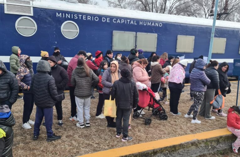 San Luis recibió al tren del ministerio de Capital Humano de la Nación