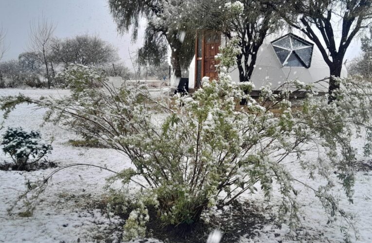 La tormenta de Santa Rosa dejó nieve, precipitaciones y vientos fuertes en la provincia