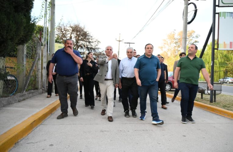 Inauguraron las remodelaciones en la colectora Juan Domingo Perón de Juana Koslay