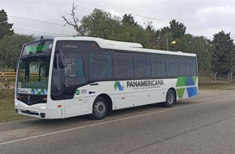 Transporte Panamericana le presentó su flamante unidad a los vecinos del corredor San Luis – Nogolí