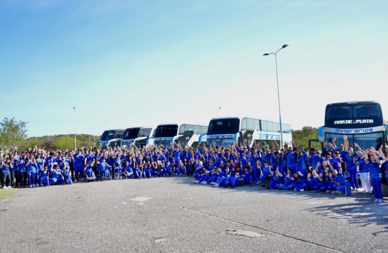 La delegación sanluiseña partió rumbo a Mar del Plata para los Juegos Evita