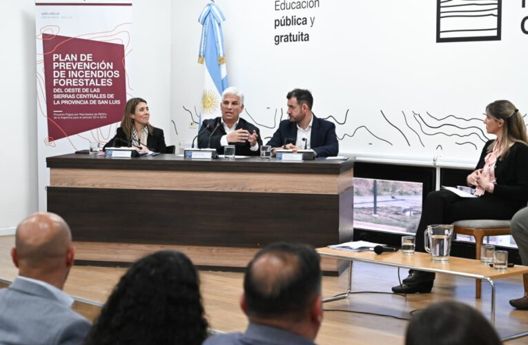 Presentaron el Plan de Prevención de Incendios Forestales en la UNLC