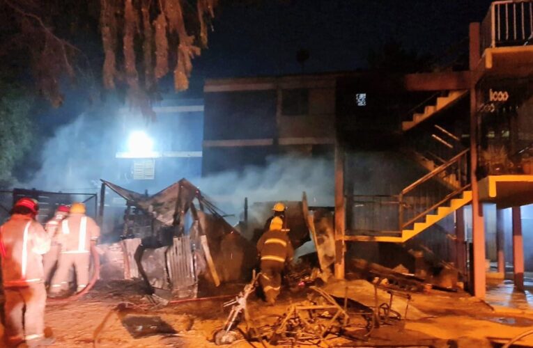 San Luis: Investigan si el incendio en una cochera fue intencional