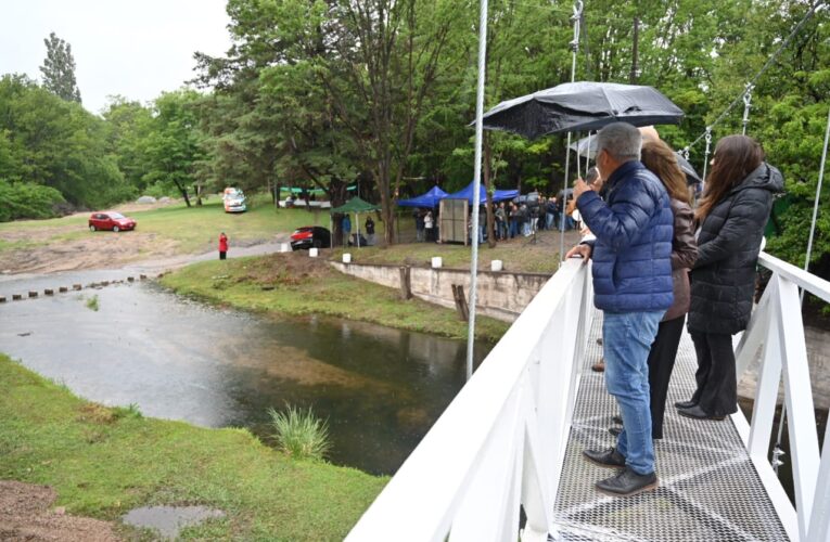 Dpto. San Martín: Inauguraron un puente colgante en Las Chacras