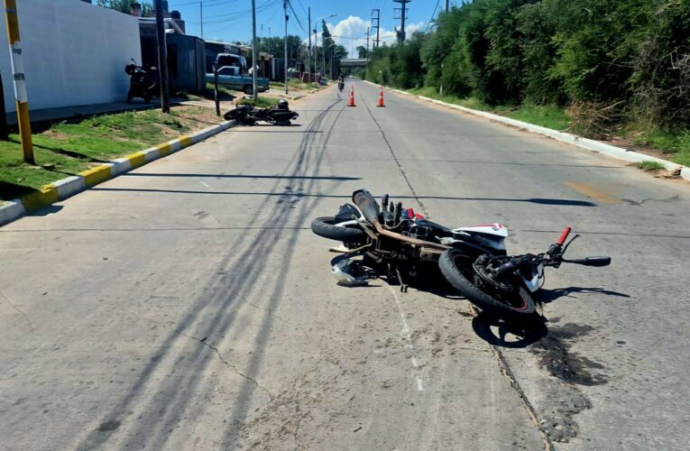 San Luis: choque entre dos motocicletas dejó tres personas lesionadas, entre ellas una mujer embarazada