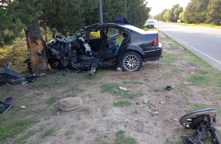 Juana Koslay: un hombre resultó herido tras protagonizar un accidente automovilístico en Avenida del Portezuelo