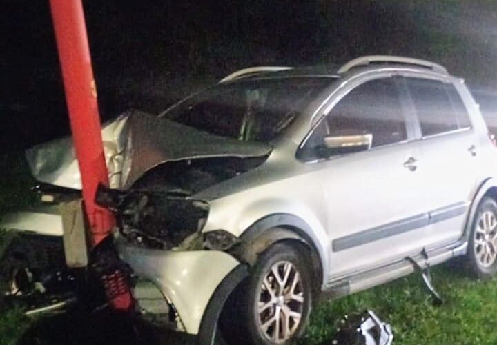 Una familia sufrió un accidente automovilístico luego de esquivar a un perro que cayó de una camioneta