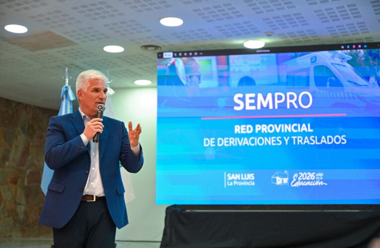 Salud: Poggi puso en marcha la Red Provincial de Derivaciones y Traslados