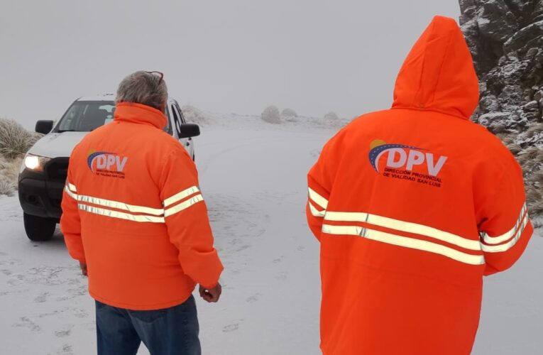 Vialidad Provincial mantiene cortes preventivos en rutas serranas por presencia de hielo