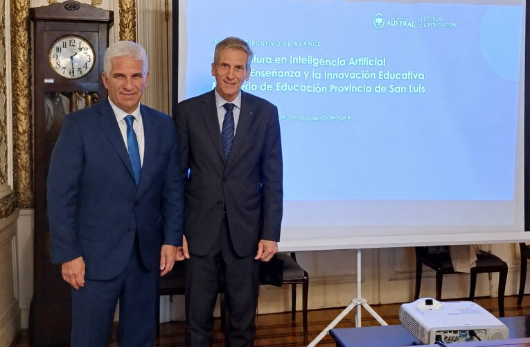 Poggi se reunió con referentes de la Universidad Austral