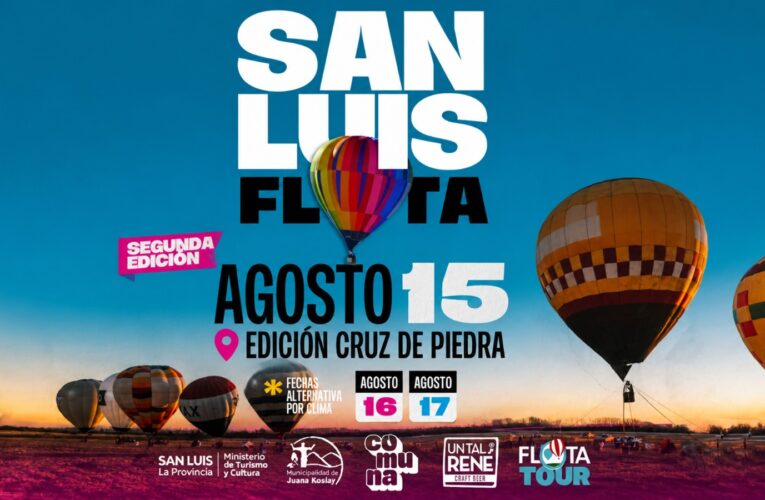 San Luis Flota llega a Juana Koslay con una experiencia única de globos aerostáticos