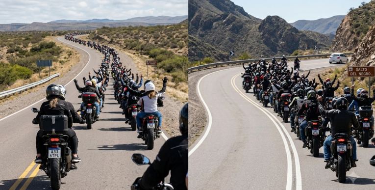 Con un gran evento en Juana Koslay, mas de 600 motociclistas recorrerán 300 kms por las mejores rutas serranas