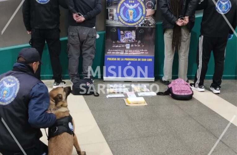 Misión Sarmiento – San Luis: tras un procedimiento realizado en la EDIRO, la Policía detuvo a dos hombres que tenían droga valuada en más de 24 millones de pesos